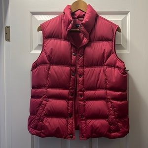 Lands’ End puffer vest - Raspberry - 10-12